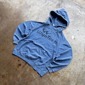 Y2K Wyotech hoodie w/sick faded design